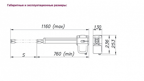 Комплект распашной автоматики Alutech модель Scopio, до 3 м. и до 350 кг.  �2