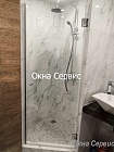Дверь в душ из каленого стекла. Фурнитура HaiDeli. Ул маратовская