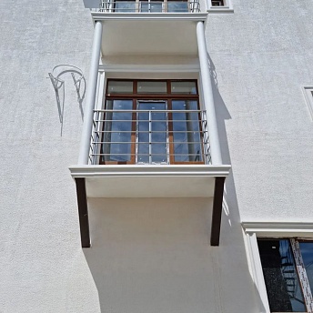 Балконные ограждения из нержавейки. Мисхор