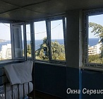 Установили окна рехау блитз.